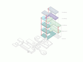 07_EGM architecten_Sint Maartenskliniek_schema_exploded view_© EGM architecten